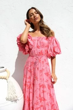 Monette Dress PINK FLORAL -Mona Shop IMG 5396 75911.1663384305