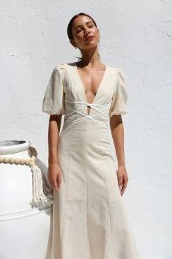 Kellie Dress BEIGE 8 Kellie Dress BEIGE -Mona Shop IMG 5518 37766.1663383339