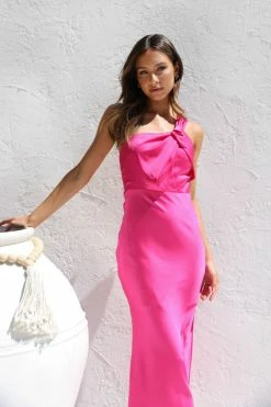 Tenille Dress FUCHSIA 5 Tenille Dress FUCHSIA -Mona Shop IMG 5802 77975.1665451622