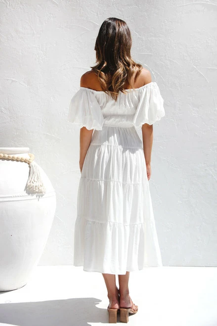Monaco Dress WHITE Monaco Dress WHITE -Mona Shop IMG 5829 02496.1666924440