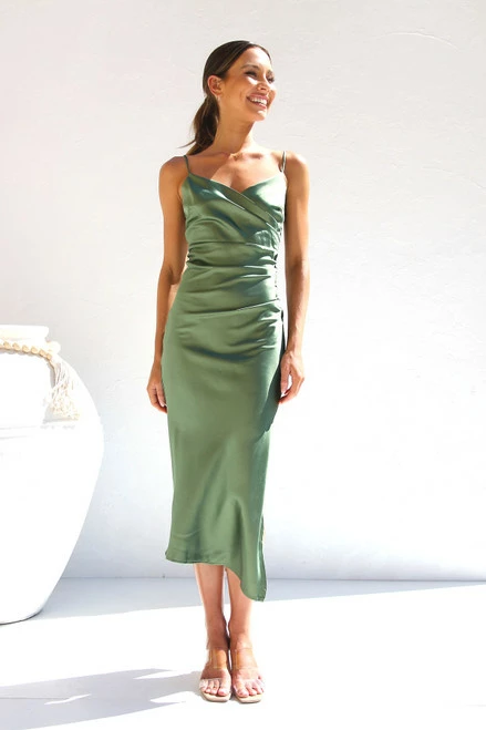 Mikayla Dress KHAKI Mikayla Dress KHAKI -Mona Shop IMG 6012 19802.1663560725