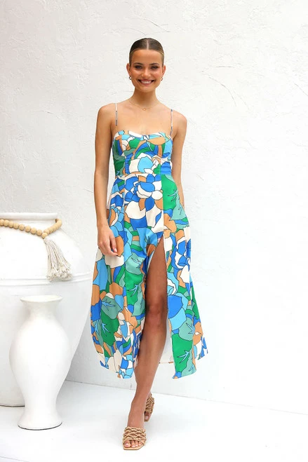 Azure Dress BLUE MULTI Azure Dress BLUE MULTI -Mona Shop IMG 6300 70581.1668716584