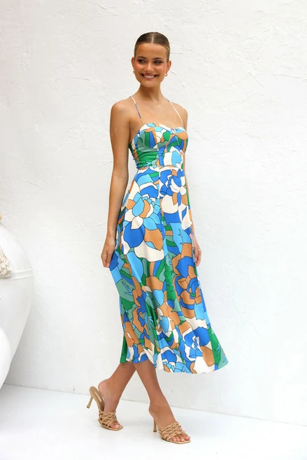 Azure Dress BLUE MULTI Azure Dress BLUE MULTI -Mona Shop IMG 6305 33213.1668716583