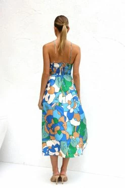 Azure Dress BLUE MULTI 7 Azure Dress BLUE MULTI -Mona Shop IMG 6309 00908.1668716598