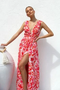 Kamilla Dress PINK MULTI 4 Kamilla Dress PINK MULTI -Mona Shop IMG 6467 50760.1668078235