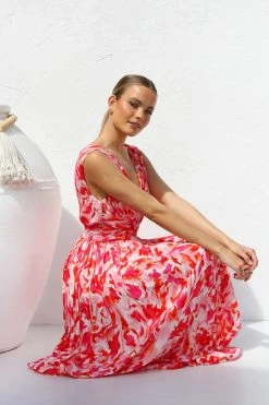 Kamilla Dress PINK MULTI 8 Kamilla Dress PINK MULTI -Mona Shop IMG 6488 69008.1668078176