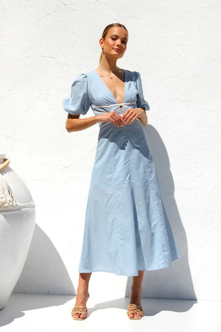 Kellie Dress BLUE Kellie Dress BLUE -Mona Shop IMG 6535 67090.1668492873