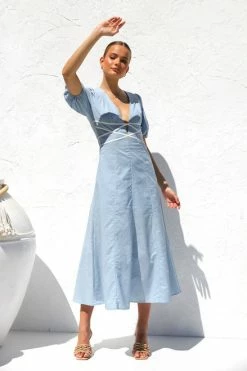 Kellie Dress BLUE 4 Kellie Dress BLUE -Mona Shop IMG 6540 82079.1668492869