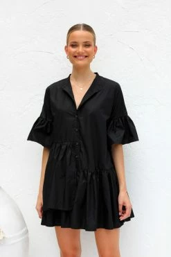 Jaxon Dress BLACK 4 Jaxon Dress BLACK -Mona Shop IMG 6677 57001.1668491743