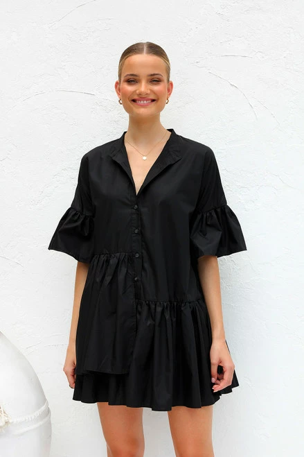 Jaxon Dress BLACK Jaxon Dress BLACK -Mona Shop IMG 6677 57001.1668491743