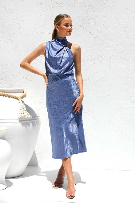 Tamika Dress BLUE LEOPARD Tamika Dress BLUE LEOPARD -Mona Shop IMG 7049 00949.1673955300