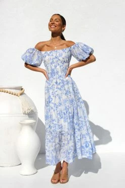 Irisa Dress BLUE -Mona Shop IMG 7411 30588.1670391644