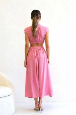 Terah Dress PINK 4 Terah Dress PINK -Mona Shop IMG 7802 89617.1669718224