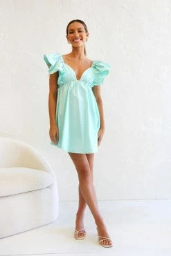 Cecile Dress MINT -Mona Shop IMG 7880 52791.1670473595