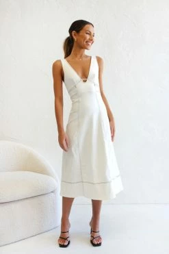 Elki Dress WHITE DENIM