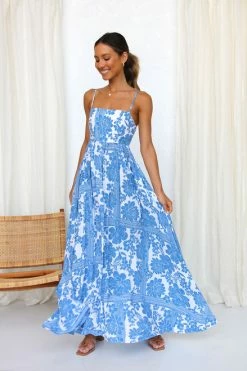 Havana Dress BLUE FLORAL