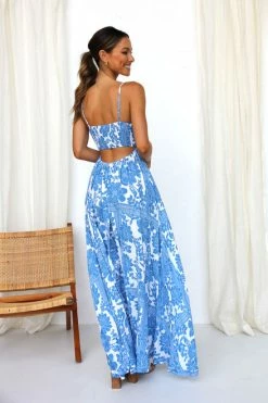 Havana Dress BLUE FLORAL -Mona Shop IMG 8606 16209.1672548645