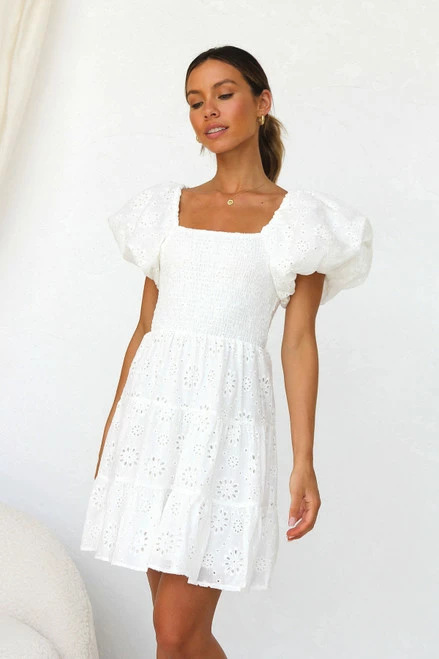 Selina Dress WHITE Selina Dress WHITE -Mona Shop IMG 9216 66342.1673491571