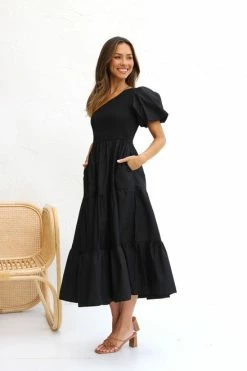 Alexandra Dress BLACK -Mona Shop IMG 9474 62820.1674130578