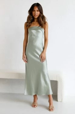 Dana Dress SAGE -Mona Shop L4A0707 16936.1651573880