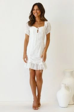 Hope Mini Dress WHITE -Mona Shop L4A0859 84197.1641264643