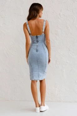 Dustin Dress DENIM -Mona Shop L4A0965 13584.1651555233