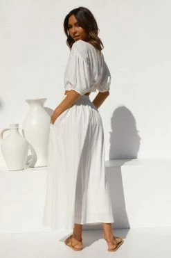 Bea Maxi Skirt WHITE 6 Bea Maxi Skirt WHITE -Mona Shop L4A1016 49965.1638416895
