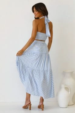 Kerry Set BLUE STRIPE -Mona Shop L4A1086 14433.1640915488