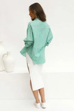 Kristen Shirt GREEN -Mona Shop L4A1248 48930.1636017003