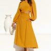 Nolan Dress MUSTARD -Mona Shop L4A1447 77573.1648179357