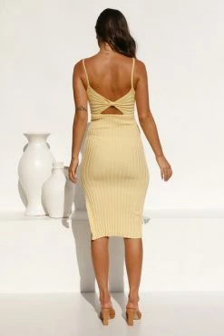 Manon Midi Dress YELLOW 5 Manon Midi Dress YELLOW -Mona Shop L4A1511 80139.1648178875