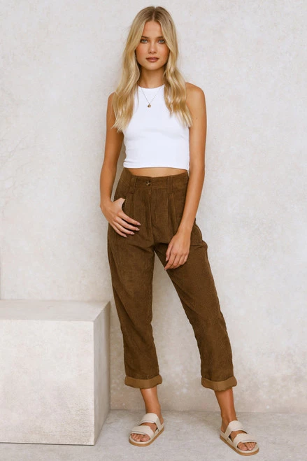 August Pants CHOCOLATE August Pants CHOCOLATE -Mona Shop L4A1945 35768.1651553011