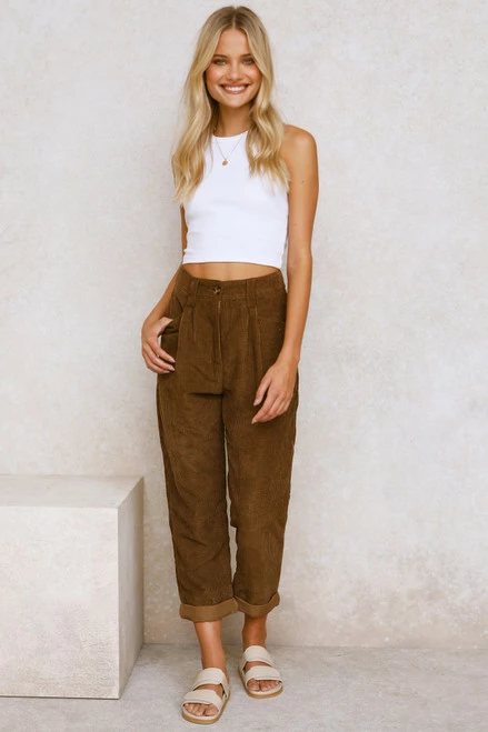 August Pants CHOCOLATE August Pants CHOCOLATE -Mona Shop L4A1948 84274.1651553011