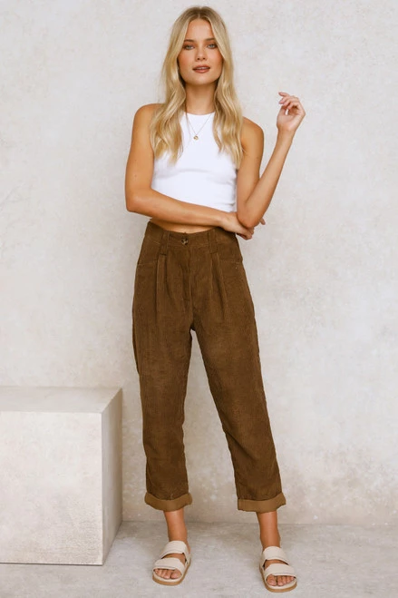 August Pants CHOCOLATE August Pants CHOCOLATE -Mona Shop L4A1952 65180.1651553011