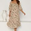 Neve Dress SAGE FLORAL -Mona Shop L4A2093 30222.1651553548