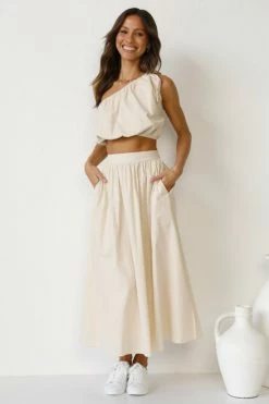 Kelly Skirt BEIGE -Mona Shop L4A2286 41515.1638936713
