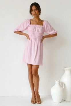 Tori Mini Dress PINK -Mona Shop L4A2747 62580.1639047775