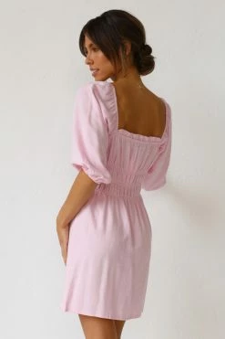 Tori Mini Dress PINK -Mona Shop L4A2770 1 91911.1639047778