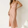Vanessa Dress PEACH 2 Vanessa Dress PEACH -Mona Shop L4A2773 62151.1637569364