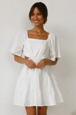 Julina Mini Dress WHITE 7 Julina Mini Dress WHITE -Mona Shop L4A2965 1 74964.1638267988