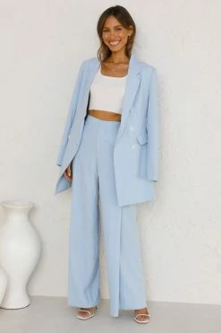 Nicole Blazer SKY BLUE 8 Nicole Blazer SKY BLUE -Mona Shop L4A3486 73638.1628982703