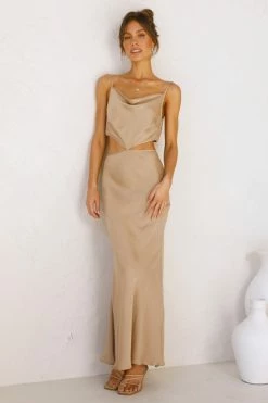 Eisley Midi Dress TAUPE 10 Eisley Midi Dress TAUPE -Mona Shop L4A3909 67877.1629960660