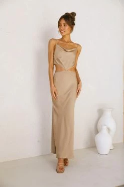 Eisley Midi Dress TAUPE 11 Eisley Midi Dress TAUPE -Mona Shop L4A3920 68368.1629172145