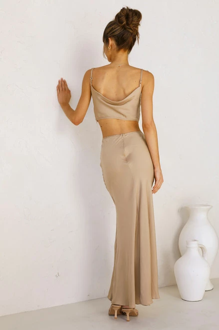 Eisley Midi Dress TAUPE Eisley Midi Dress TAUPE -Mona Shop L4A3926 62104.1629960648