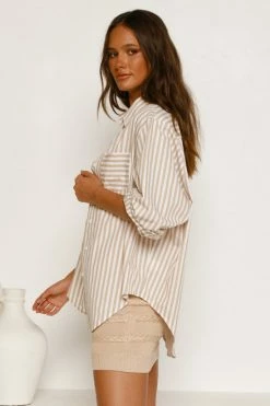 Kristen Shirt BEIGE -Mona Shop L4A5341 1 65720.1646715406