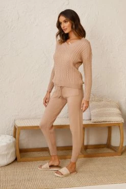 Hartley Knit Pants CAMEL 10 Hartley Knit Pants CAMEL -Mona Shop L4A5430 27736.1592793501