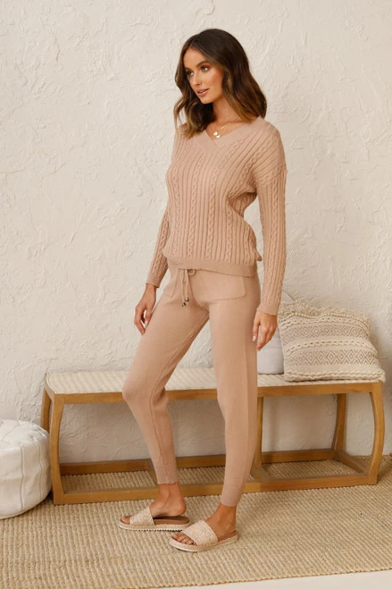 Hartley Knit Pants CAMEL Hartley Knit Pants CAMEL -Mona Shop L4A5430 27736.1592793501