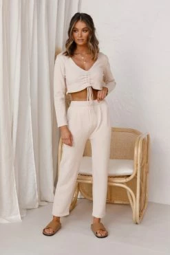 Julian Knit Pants BEIGE -Mona Shop L4A5740 53622.1594808897