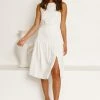 Joanne Midi Dress WHITE -Mona Shop L4A6059 13595.1646189543