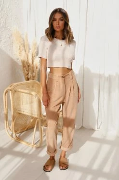 August Pants CAMEL -Mona Shop L4A6620 60127.1649646979